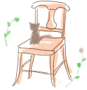 椅子と子猫